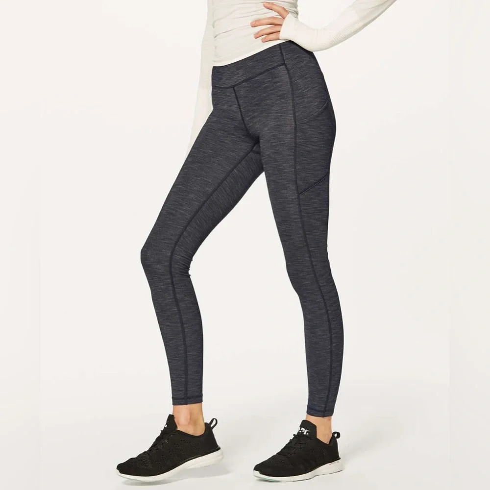 Lululemon Speed Up Tight *Full-On Luxtreme Brushed 28"Heathered Black Size 4
